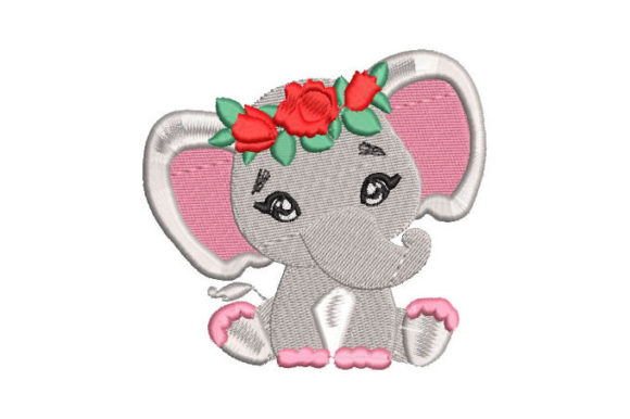 Baby Elephant with Crown of Roses: A Designer's Review