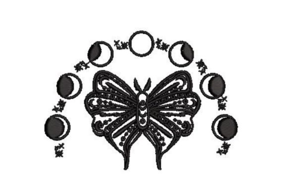 Butterfly with Moon Phases: A Seasonal Embroidery Review
