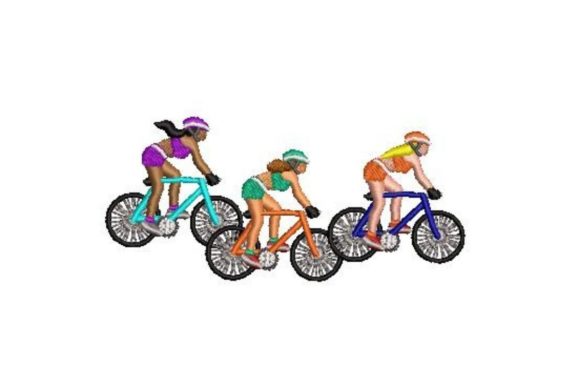 Cycling Women: A Fresh Spin on Holiday Embroidery