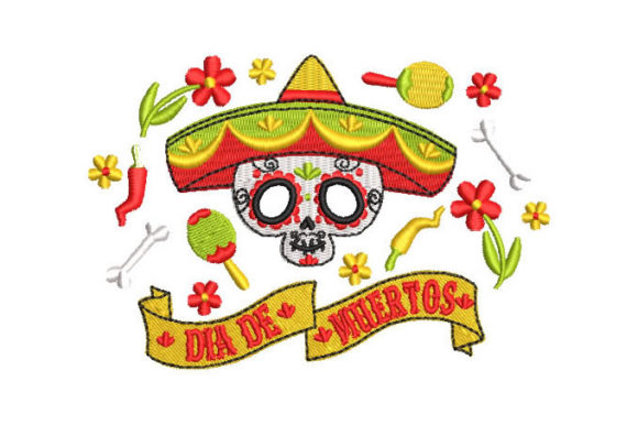 Day of the Dead Skull: A Festive Embroidery Review
