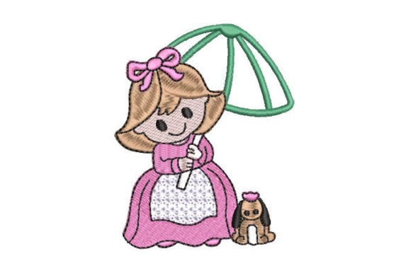Princess with a Pet: A Designer's Take on This Cute Embroidery