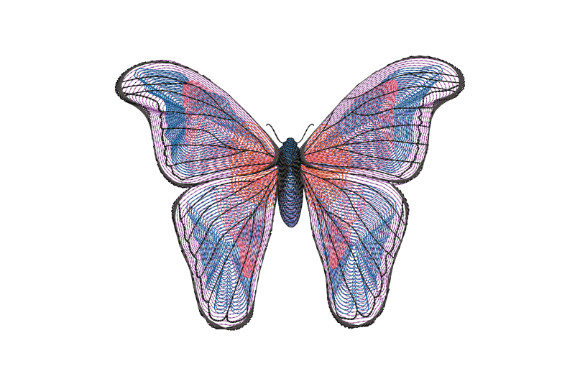 Review: Blue Butterfly with Large Wings for Boutique Sweatshirts