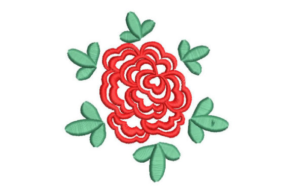 Rose Design with Leaves: A Chic Floral for Boutique Apparel